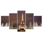 Tableau tour Eiffel illuminée Tableau Paris Tableau Ville