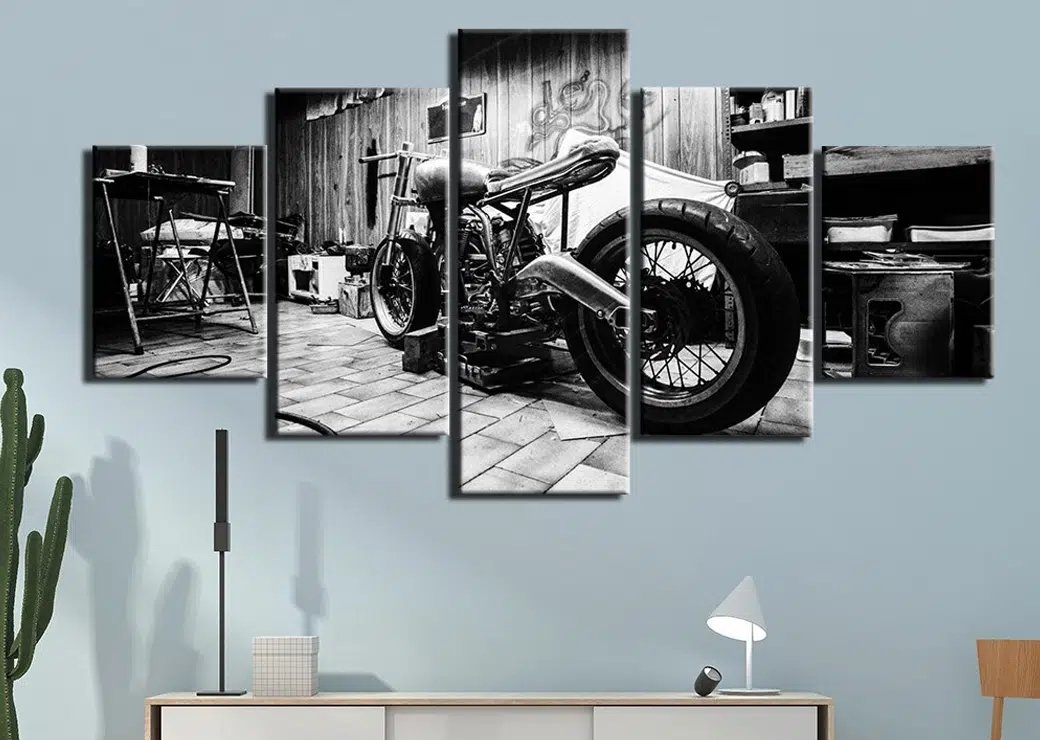 Quadro di moto d'epoca