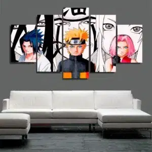 Naruto stampa su tela pannelli Naruto Uzumarki Haruno Sakura Uchiha Sasuke personaggio poster decorazione da parete