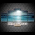 Tableau éclat de lumière sur la mer