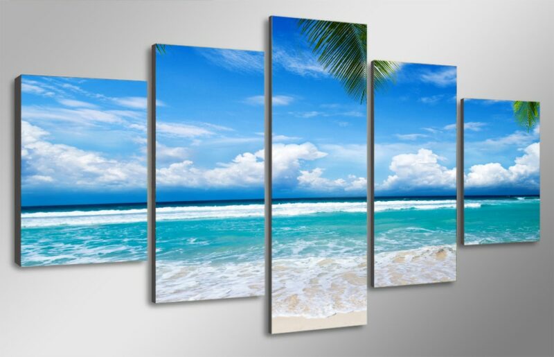Tableau plage paradisiaque