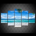 Tableau plage paradisiaque