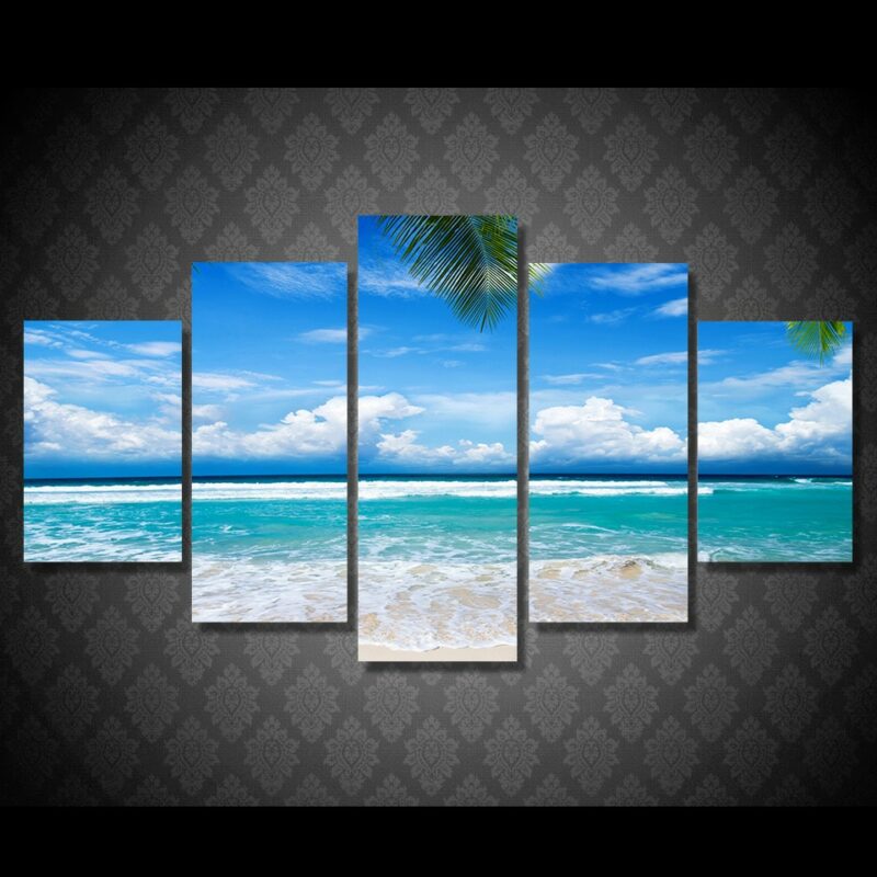 Tableau plage paradisiaque