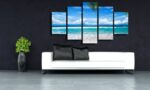 Tableau plage paradisiaque