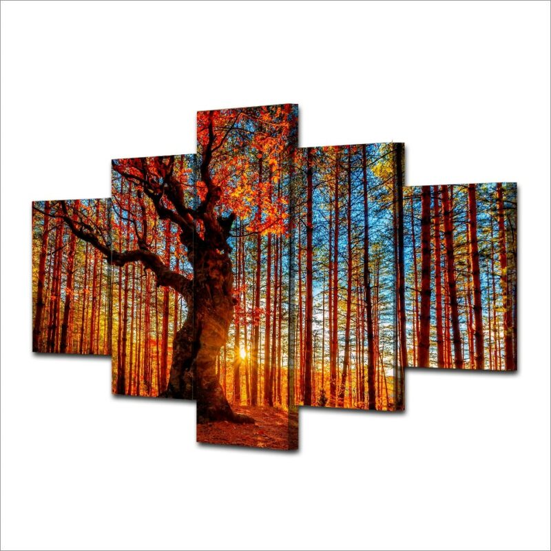 Tableau forêt d&rsquo;automne