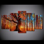 Tableau forêt d&rsquo;automne
