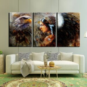 Tableau Amérindienne esprit aigle