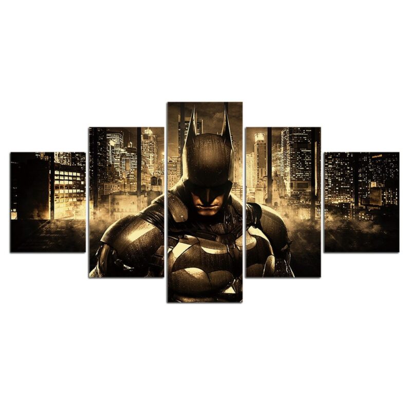 Tableau Batman dans la nuit de Gotham Tableau DC Comics Tableau Geek