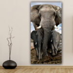 Tableau Famille d’éléphants Tableau Animaux Tableau Éléphant