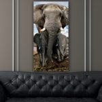 Tableau Famille d’éléphants Tableau Animaux Tableau Éléphant