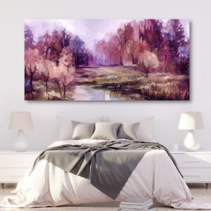 Tableau Forêt bucolique Tableau Paysage Tableau Arbre Tableau Nature
