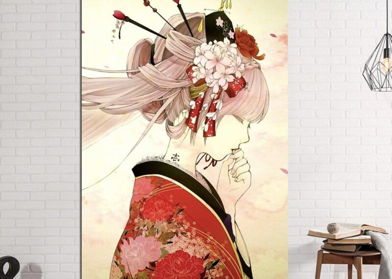 Tableau Geisha Japonaise