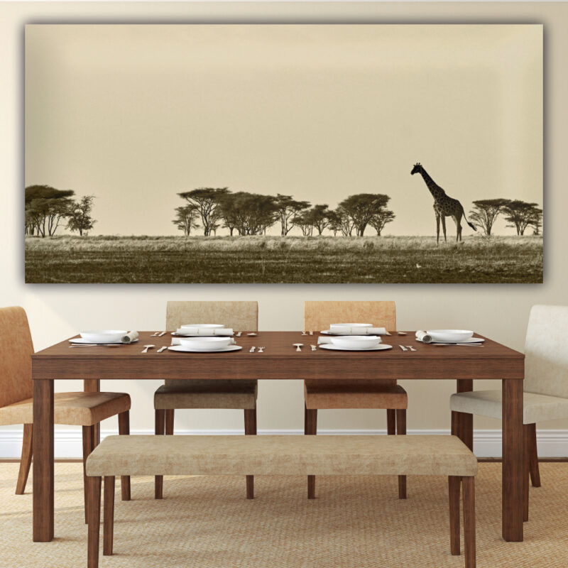 Tableau Girafe dans la savane Uncategorized
