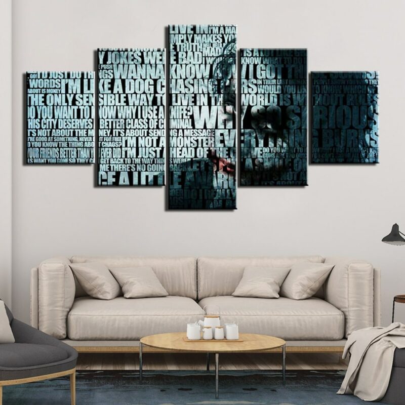 Tableau Joker et mots
