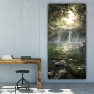 Tableau Le jardin d’Eden vertical Tableau Nature Tableau Paysage