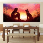 Tableau Le meilleur ami de l’homme Tableau Abstrait Tableau Animaux Tableau Chien
