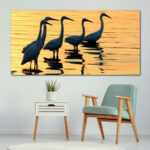 Tableau Les grues Tableau Animaux Tableau Oiseau