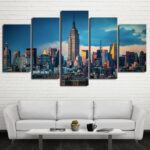 Tableau Manhattan Empire State Building Tableau New York Tableau Ville