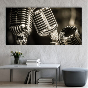Tableau Microphone de studio Tableau Vintage