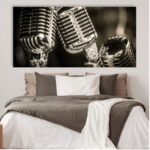 Tableau Microphone de studio Tableau Vintage