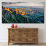 Tableau Montagne au coucher du soleil Tableau Montagne Tableau Nature