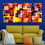 Tableau Motif abstrait orange Uncategorized