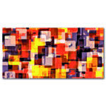Tableau Motif abstrait orange Uncategorized