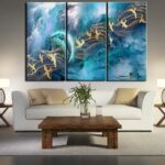Tableau Nuage temporel Tableau Abstrait taille: S