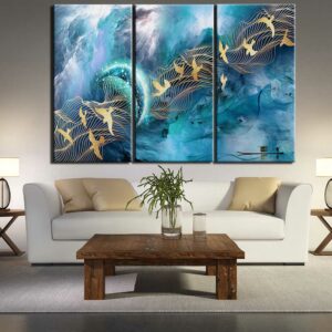 Tableau Nuage temporel Tableau Abstrait taille: S