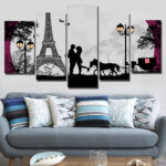 Tableau Paris ville de l&rsquo;amour Tableau Paris Tableau Ville