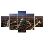 Tableau Paris vue du ciel la nuit