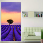 Tableau Paysage en champ de lavande Tableau Nature Tableau Paysage
