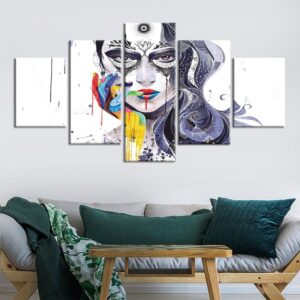 Tableau artistique visage femme