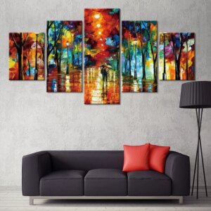 Tableau balade nocturne Tableau Abstrait format: Horizontal