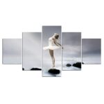 Tableau ballerine sur des galets Tableau Danseuse Tableau Sport