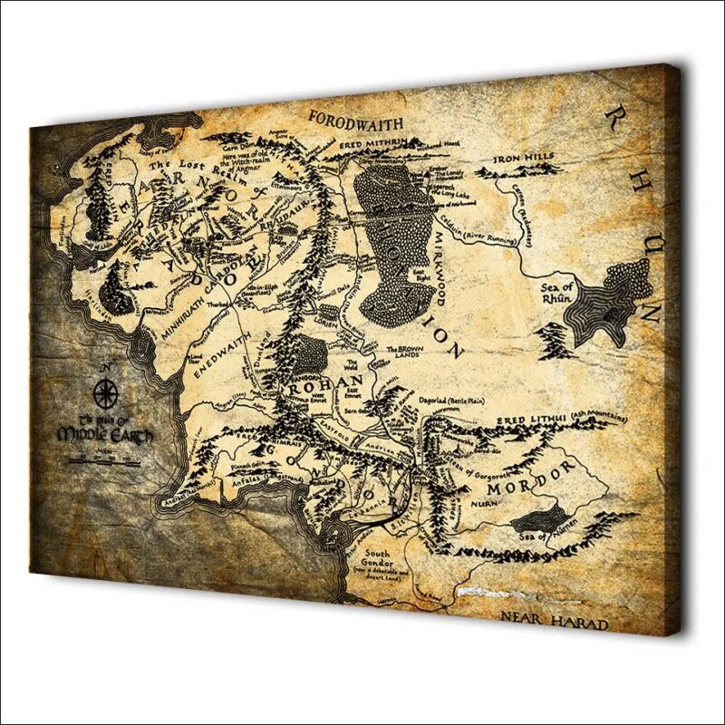 Tableau carte ancienne