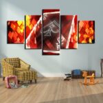 Tableau carte as rouge Tableau Poker Tableau Sport taille: S