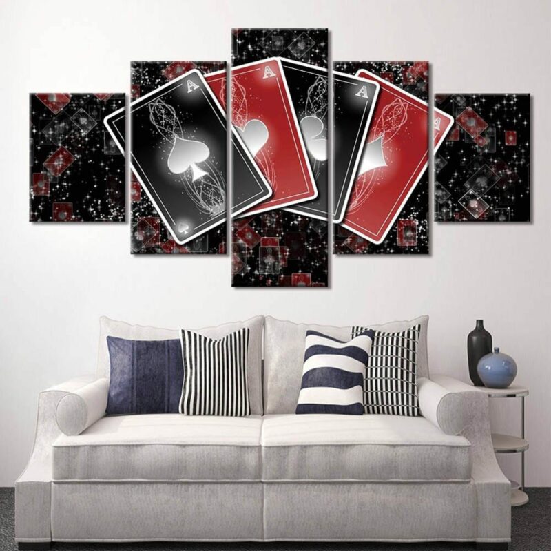 Tableau cartes noir et rouge