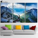 Tableau chamois en montagne