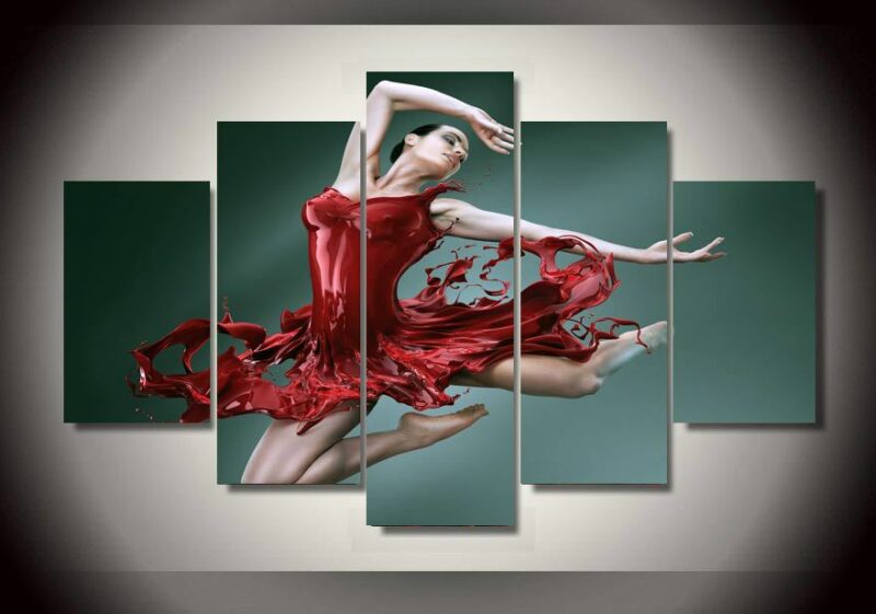Tableau danseuse rouge