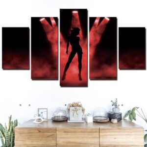 Tableau danseuse sous les projecteurs