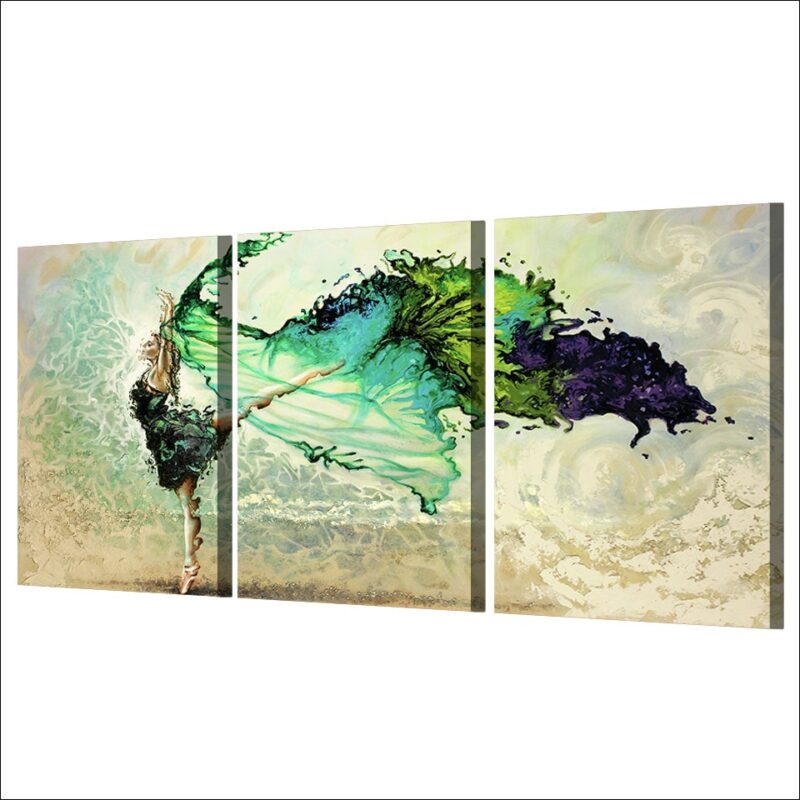 Tableau danseuse verte