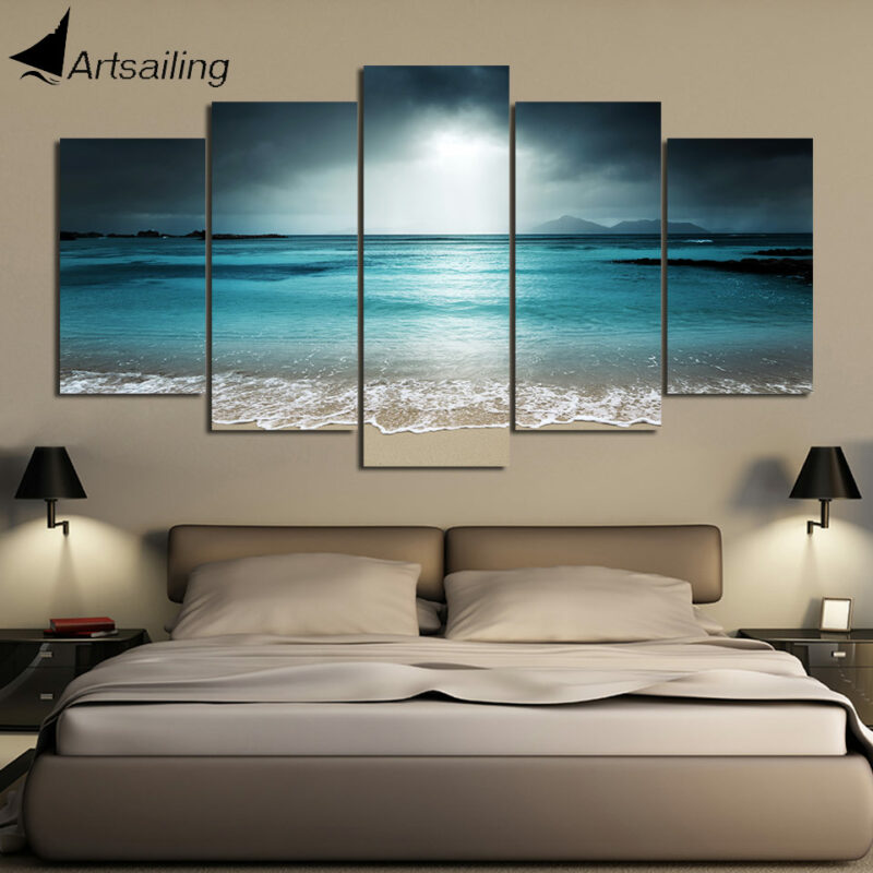 Tableau éclat de lumière sur la mer Tableau Mer Tableau Nature