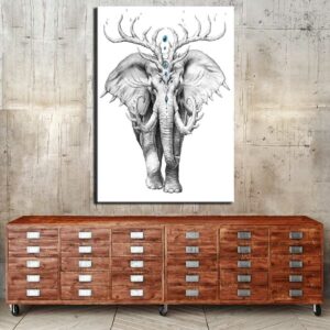 Tableau éléphant mystique Tableau Animaux Tableau Éléphant