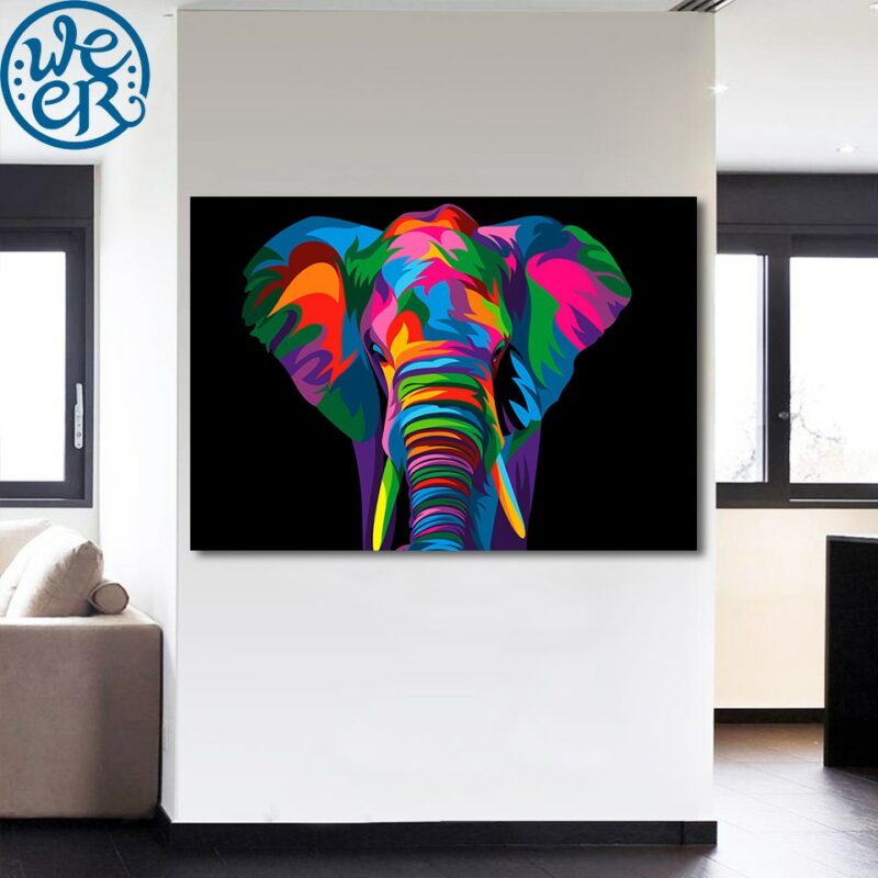 Tableau éléphant pop Tableau Éléphant Tableau Animaux