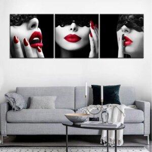 Tableau femme noir et blanc