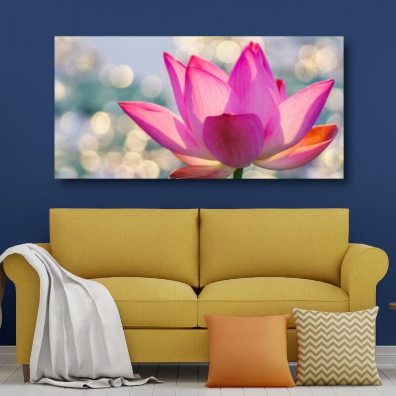Tableau fleur rose