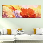 Tableau fleurs zinnia