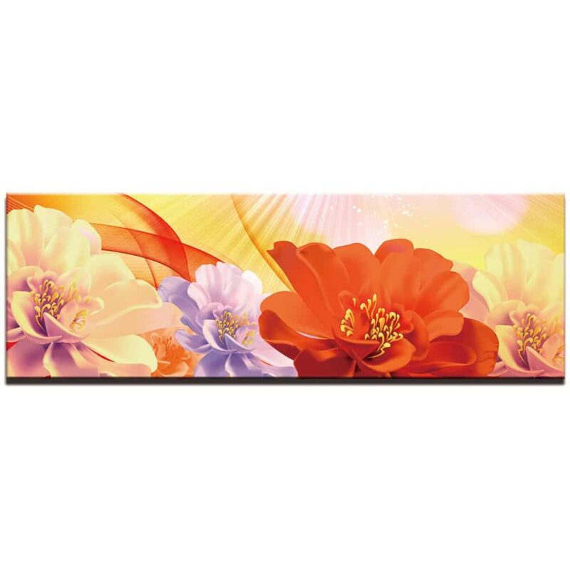 Tableau fleurs zinnia