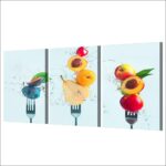 Tableau fourchettes de fruits